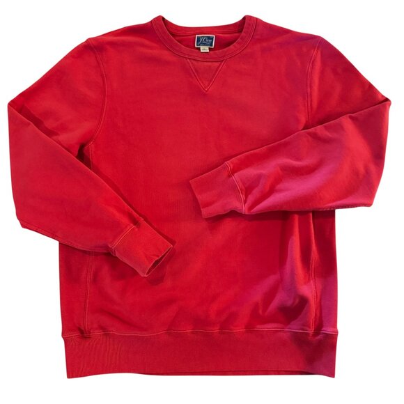 J. Crew Other - J. Crew Garment-dyed French Terry Crewneck Sweatshirt in Moroccan Red Size Large